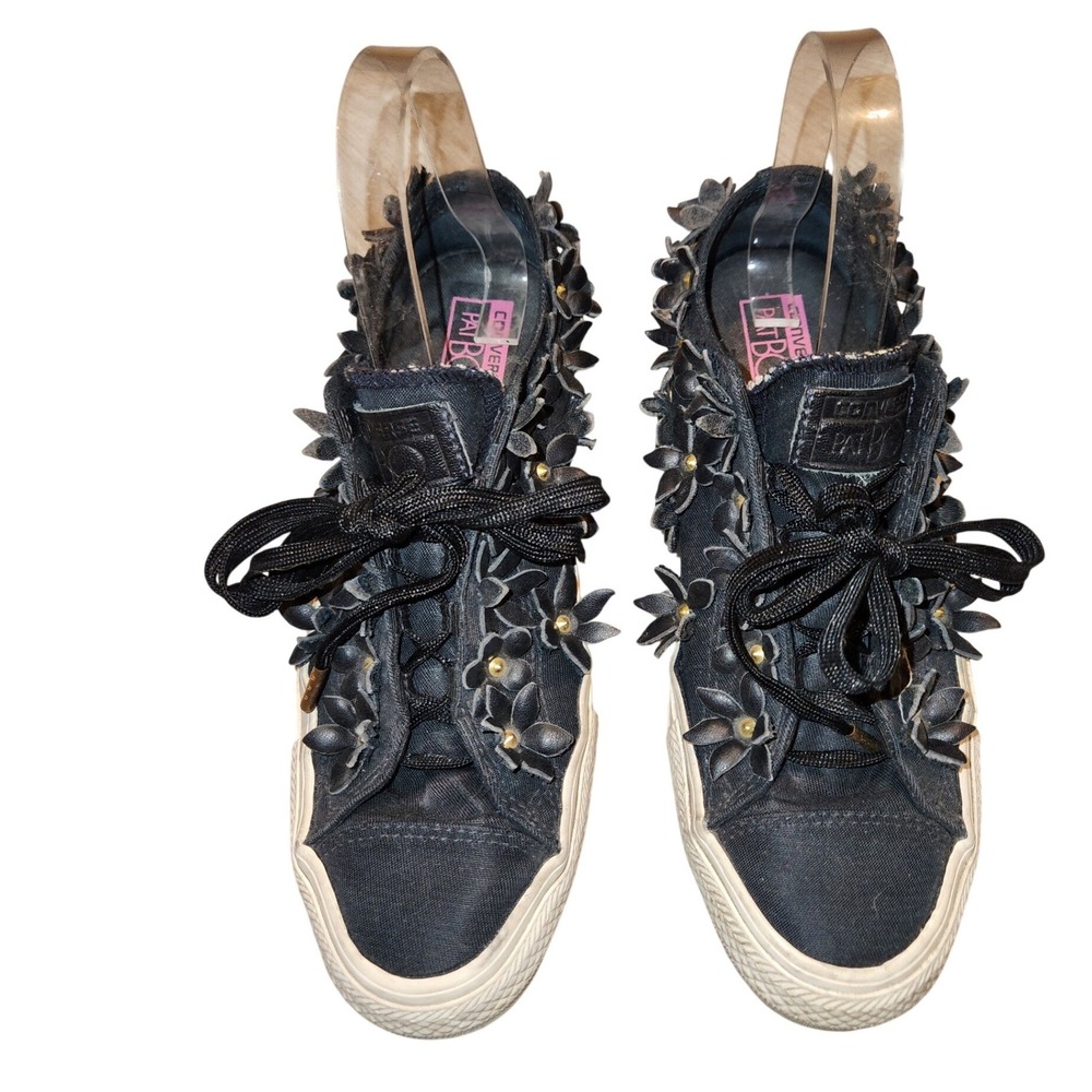 Converse PatBo Chuck Taylor All Star Ox Floral Black Sneakers 554863C Womens 6.5